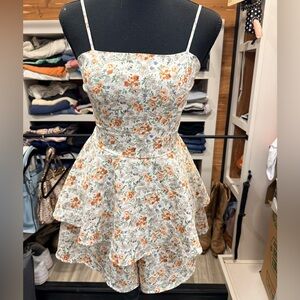 Floral Tiered Romper